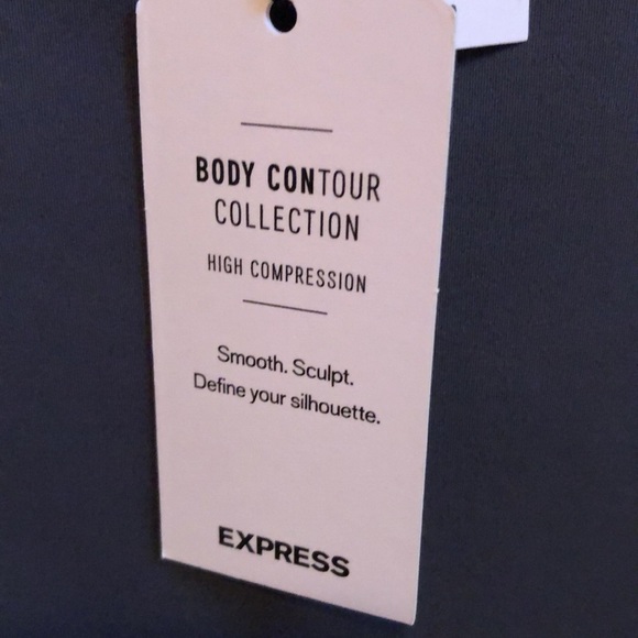 NWT Express dark gray sleeveless contour top - Picture 5 of 6
